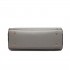 LT1650 - Miss Lulu Textured Leather Look Square Pocket Shoulder Handbag Grey LT1650 - Miss Lulu Textured Leather Look Square Pocket Shoulder Handbag Grey